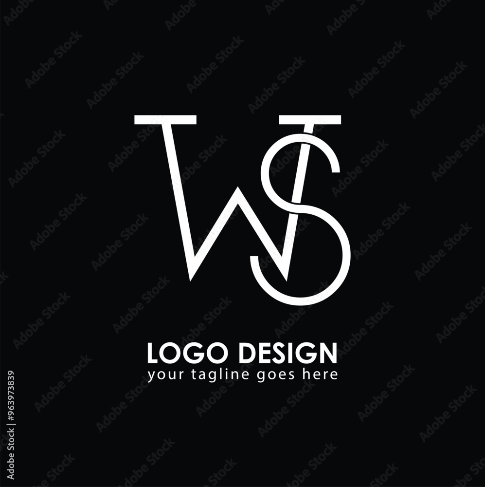 WS WS Logo Design, Creative Minimal Letter WS WS Monogram WS WS Logo Design, Creative Minimal Letter WS WS Monogram
