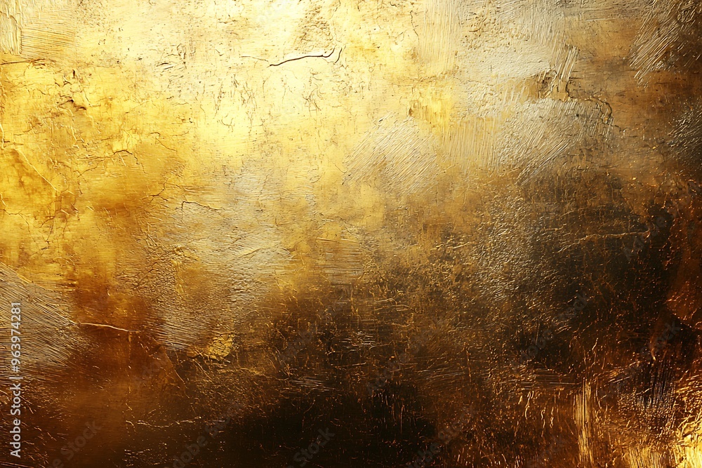 Obraz premium Abstract Golden Texture: A Glimpse into Radiant Elegance