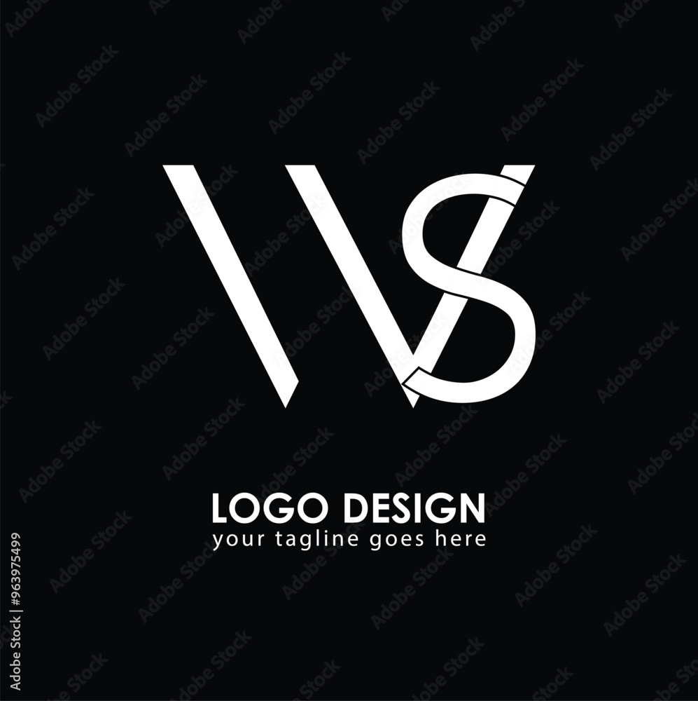 WS WS Logo Design, Creative Minimal Letter WS WS Monogram WS WS Logo Design, Creative Minimal Letter WS WS Monogram