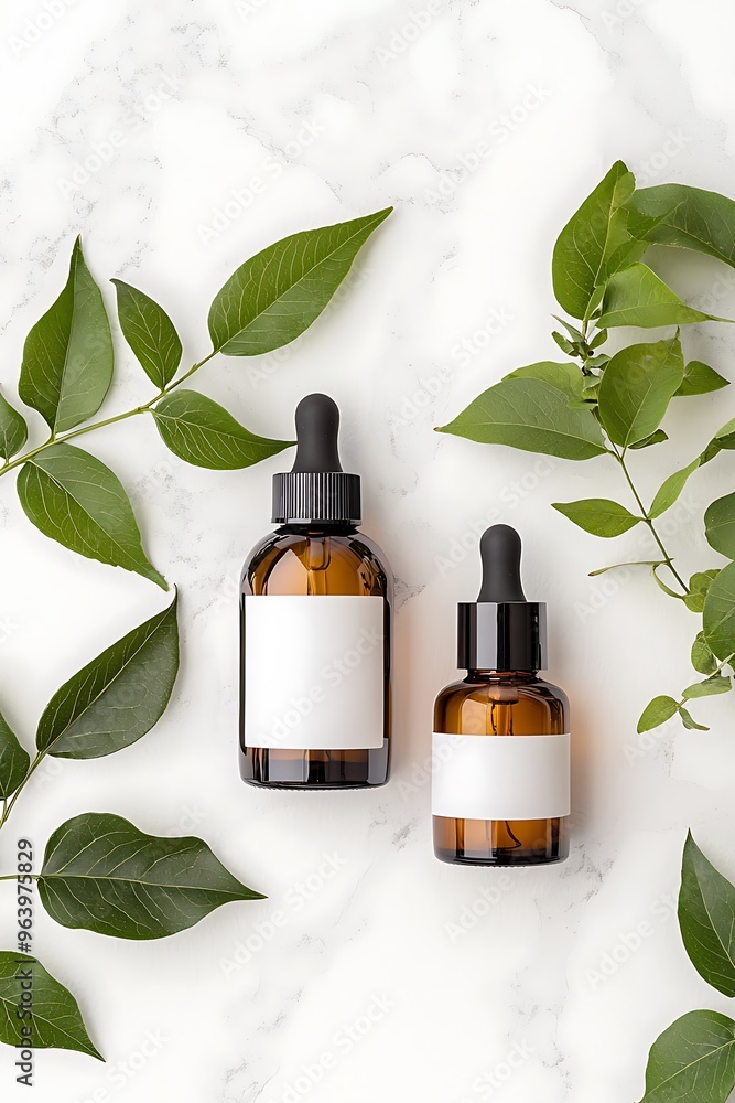 Organic Skincare Products on Marble, Soft Pastel Vibe Organic Skincare Products on Marble, Soft Pastel Vibe
