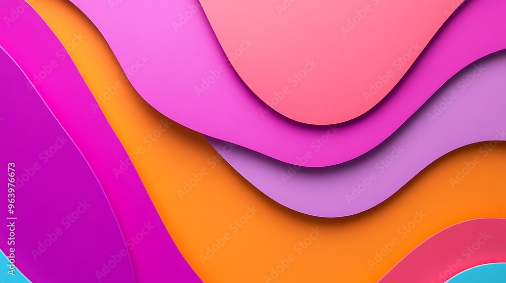 Abstract Wavy Colorful Background Modern Geometric Design Abstract Wavy Colorful Background Modern Geometric Design