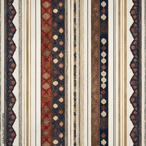 Pakistani  Ajrak patterns seamless pattern background 