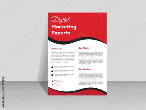 Corporate creative colorful business flyer template design, modern abstract business flyer, vector template design or business poster template design.