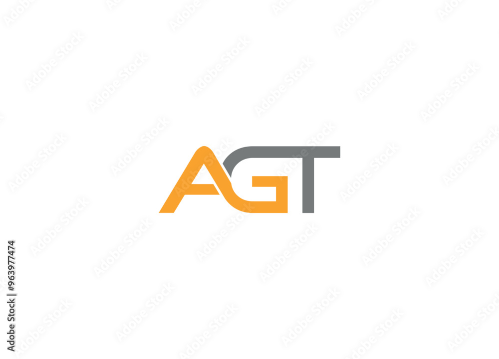 AGT logo design vector icon template with white background AGT logo design vector icon template with white background