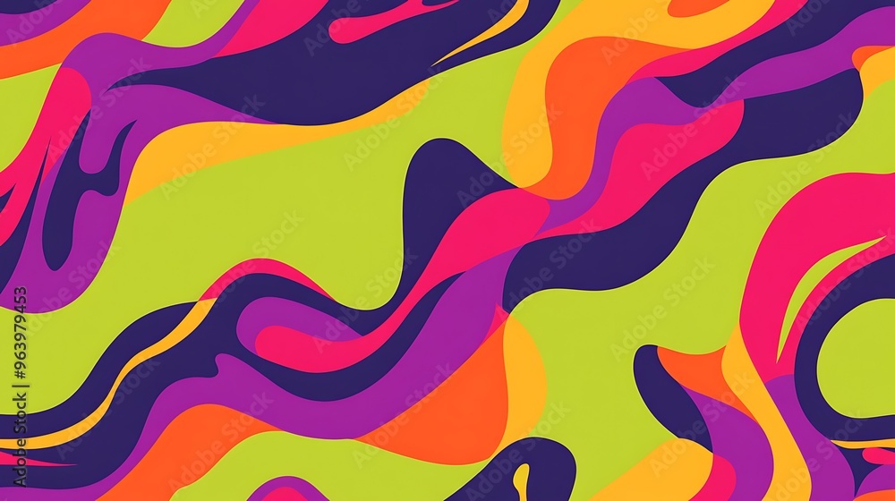 Abstract Colorful Wavy Background Design Abstract Colorful Wavy Background Design
