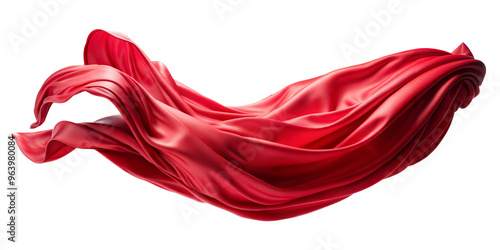 red satin fabric