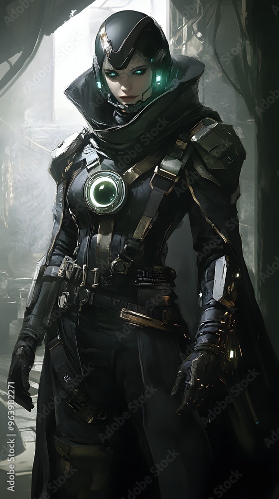 Fototapeta premium 87. An artist in a sci-fi style, futuristic and innovative