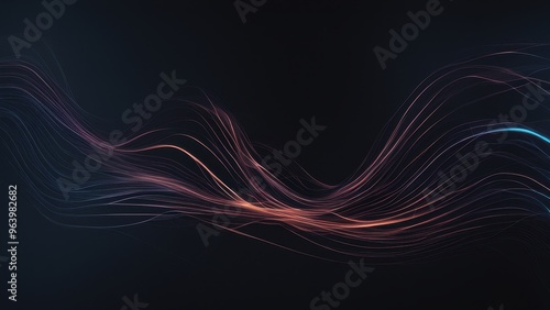 Abstract flowing lines on a dark background, conveying movement and energy.