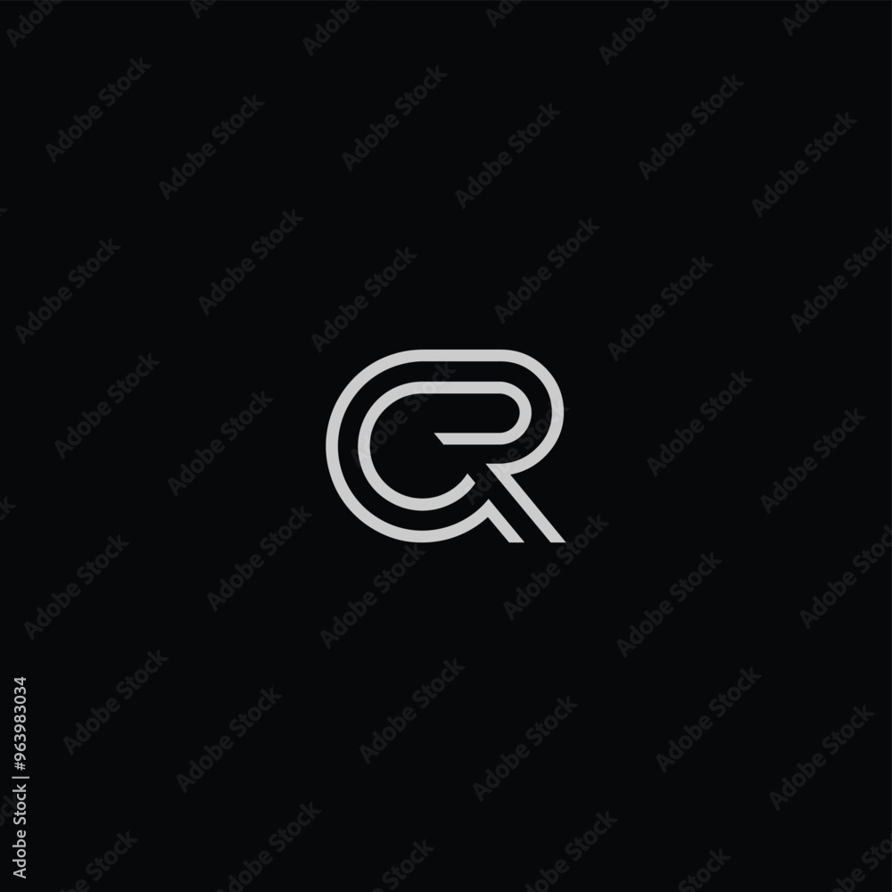 CR or RC letter logo design. Abstract outstanding professional business awesome artistic branding company different colors illustration. CR or RC letter logo design. Abstract outstanding professional business awesome artistic branding company different colors illustration.