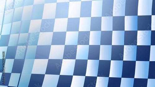 A modern background featuring a stylish blue checkered pattern. The blue color is vibrant and gives a contemporary feel. The checkered design is neatly arranged, creating a visually appealing and tren