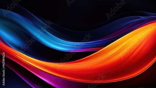 Abstract flowing waves of color in vibrant shades creating a dynamic visual effect.