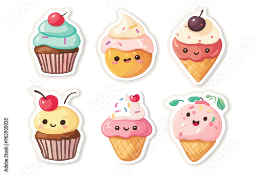 set of cupcakes