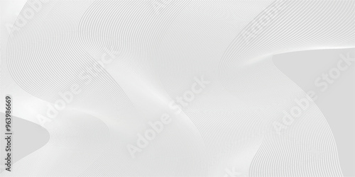 Premium background design with diagonal line pattern in grey colour. Vector white horizontal template for business banner, formal invitation