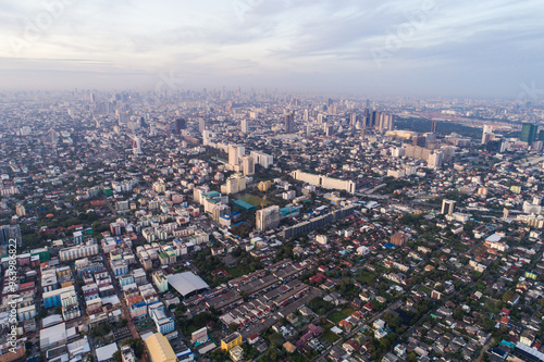 Modern citycondominium and office block building