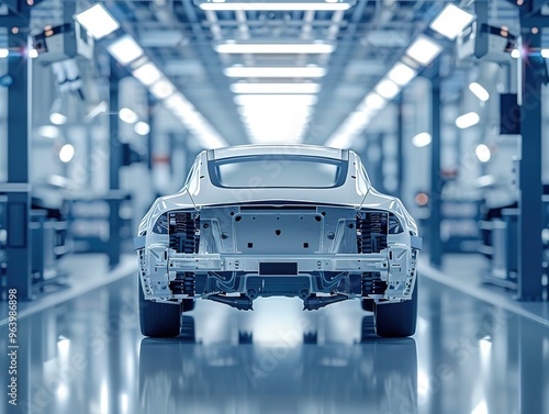 A car that has not yet been assembled