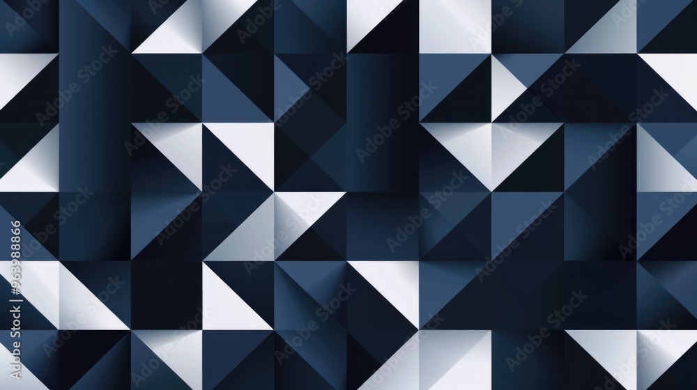 Modern geometric pattern background in dark blue and white. Stylish design for graphic design and branding projects. Modern geometric pattern background in dark blue and white. Stylish design for graphic design and branding projects.