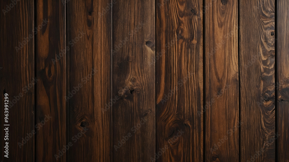 Naklejka premium Richly textured wooden planks creating a warm and rustic backdrop for interior design and crafts