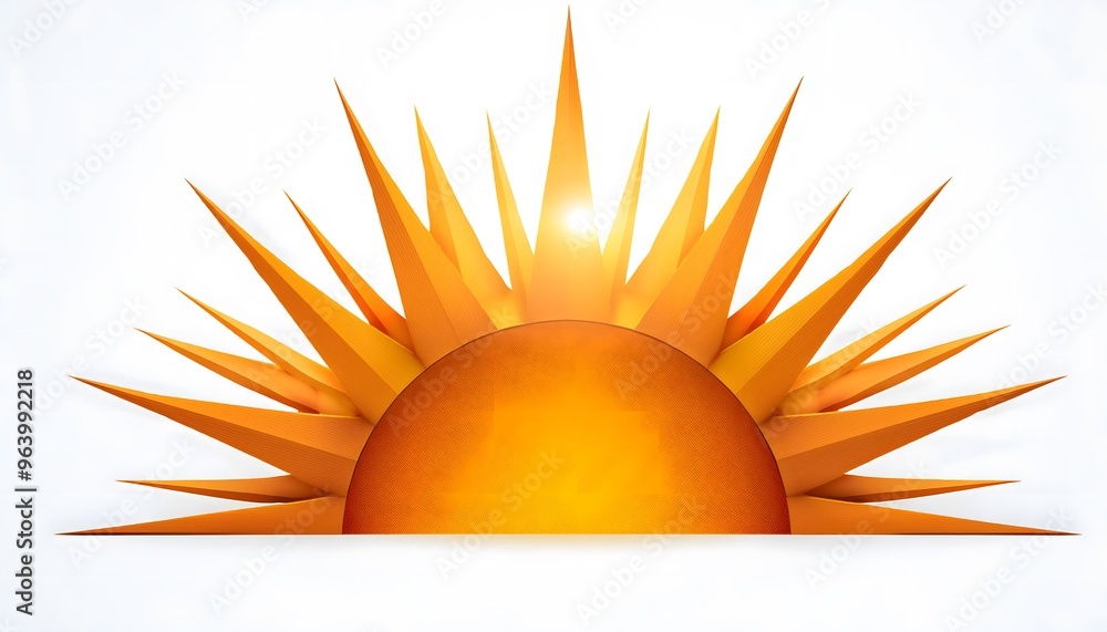 Naklejka premium Simple Sun Icon