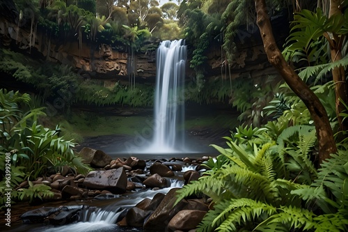 waterfall in the jungle