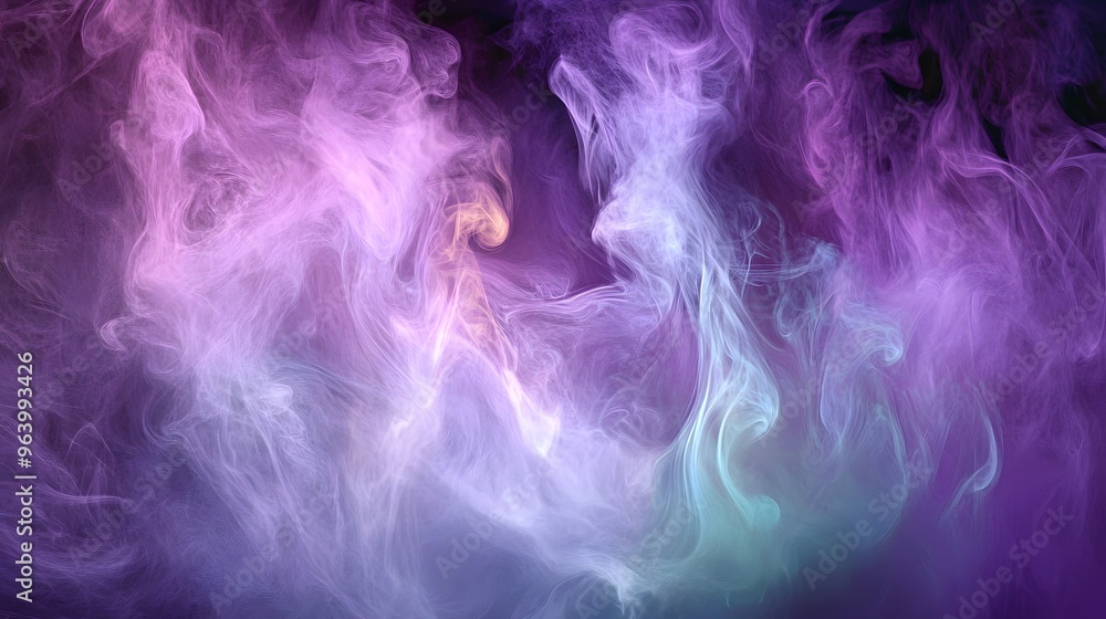 Fototapeta premium Abstract Purple and Blue Smoke Background