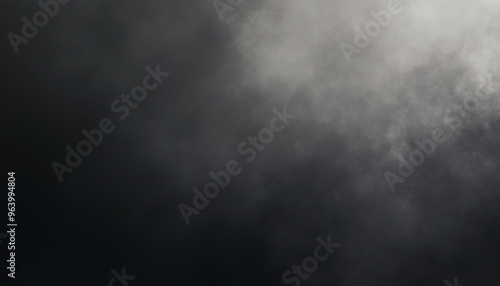 Abstract smoky charcoal gray gradient noisy grain background texture