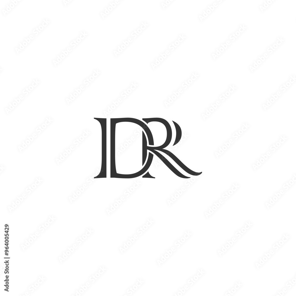 DR or RD abstract letter outstanding professional business awesome artistic branding company different colors illustration. Logo or icon or monogram design. DR or RD abstract letter outstanding professional business awesome artistic branding company different colors illustration. Logo or icon or monogram design.