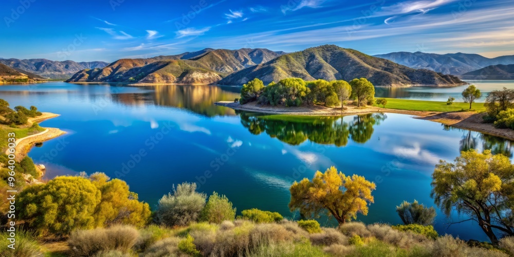 13. Serene oasis at Lake Cachum, California, USA 13. Serene oasis at Lake Cachum, California, USA