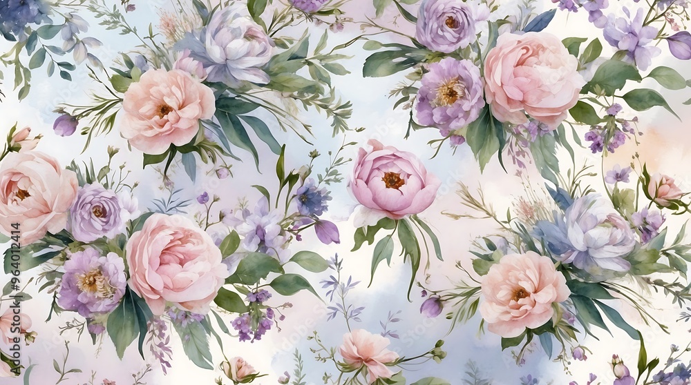 Artistic Beautiful Flowers Seamless Pattern Background: Botanical Design, Elegant Motif, Floral Art, Continuous Print, Nature Inspired. Photos. Images. Artistic Beautiful Flowers Seamless Pattern Background: Botanical Design, Elegant Motif, Floral Art, Continuous Print, Nature Inspired. Photos. Images.