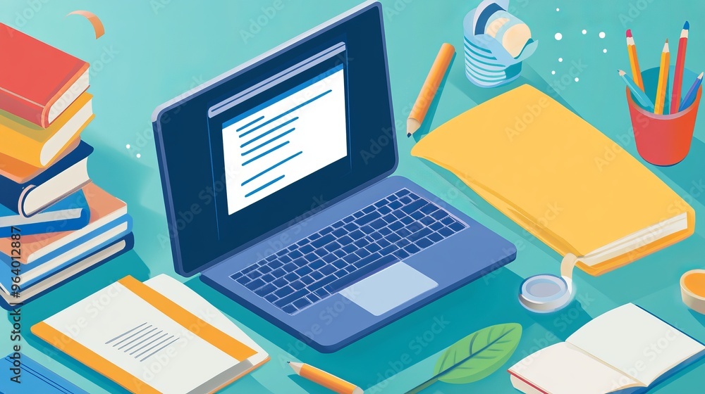 National Online Learning Day Background Concept National Online Learning Day Background Concept