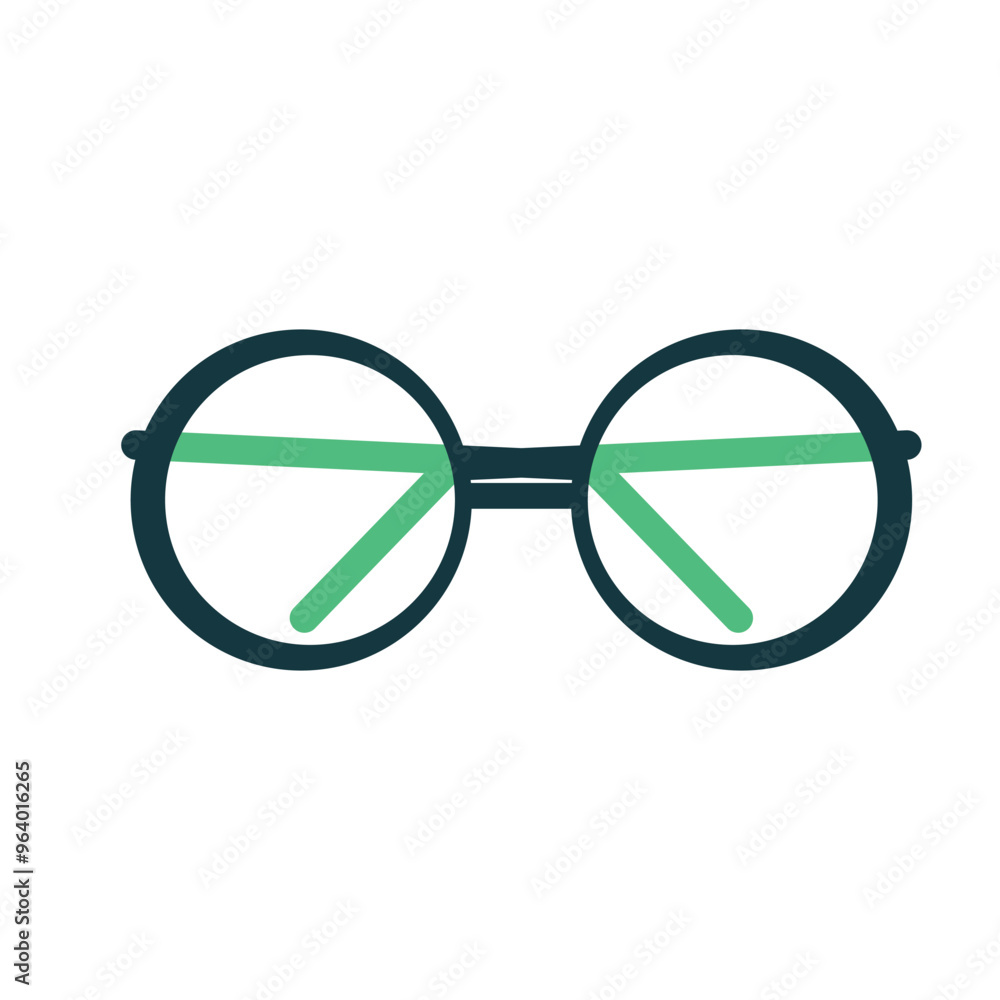 Fototapeta premium Glasses Template Icon