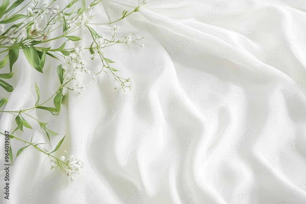 white silk fabric background copy space , ai white silk fabric background copy space , ai