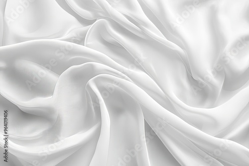 white silk fabric background copy space , ai