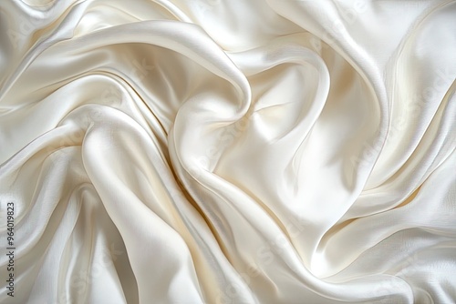 white silk fabric background copy space , ai