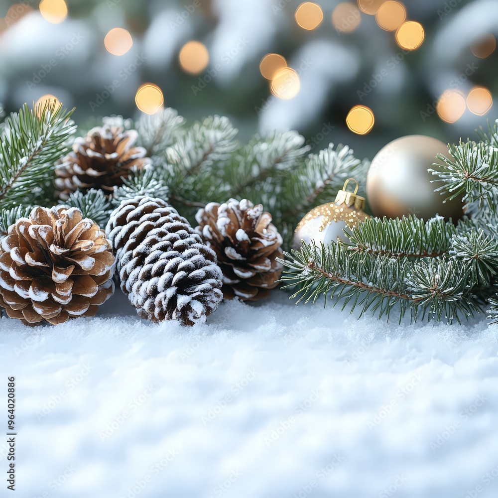 holiday concept banner composed of elements of christmas graphic sources. magical background with blue color illustration. winter season design for web page, promotion, print. ai generated holiday concept banner composed of elements of christmas graphic sources. magical background with blue color illustration. winter season design for web page, promotion, print. ai generated