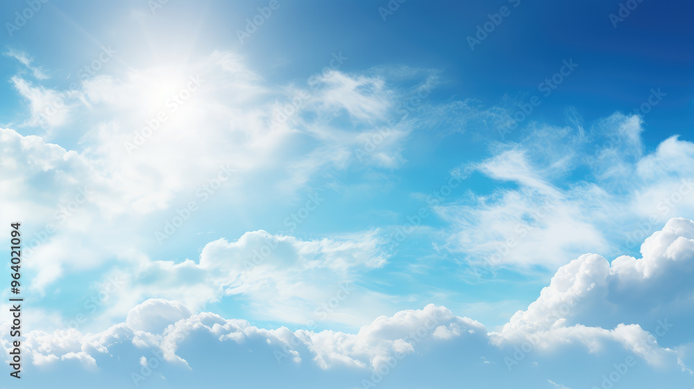 Blue sky and white clouds Blue sky and white clouds