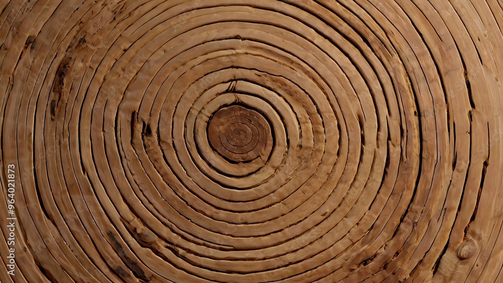 Spiral close-up view of a wooden surface with a natural rustic style, Abstract wooden background Spiral close-up view of a wooden surface with a natural rustic style, Abstract wooden background
