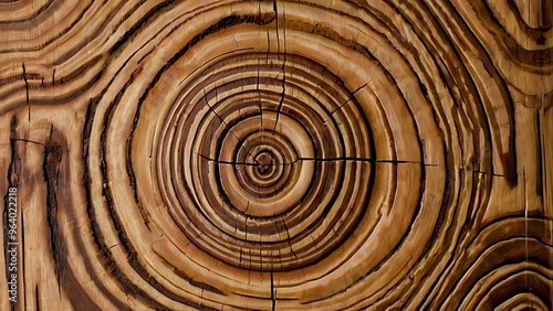 Spiral close-up view of a wooden surface with a natural rustic style, Abstract wooden background