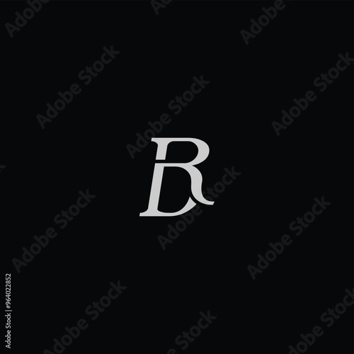 DR or RD abstract letter outstanding professional business awesome artistic branding company different colors illustration. Logo or icon or monogram design.