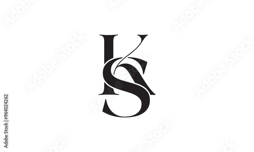 ks logo design, KS Letter Initial Logo Design Template Vector Illustration, KS modern logo