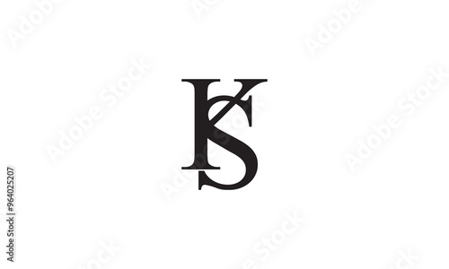ks logo design, KS Letter Initial Logo Design Template Vector Illustration, KS modern logo