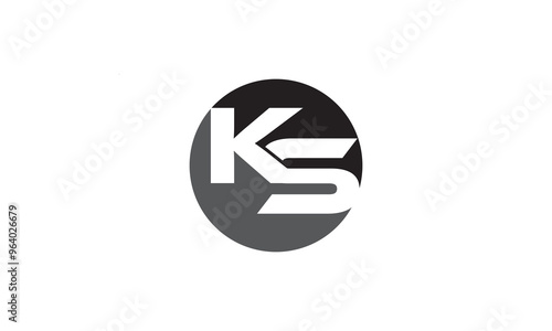 ks logo design, KS Letter Initial Logo Design Template Vector Illustration, KS modern logo	
