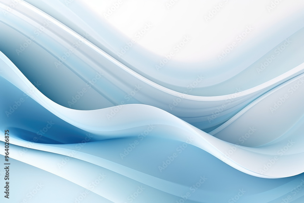 Serene Blue Waves Abstract Artwork Serene Blue Waves Abstract Artwork