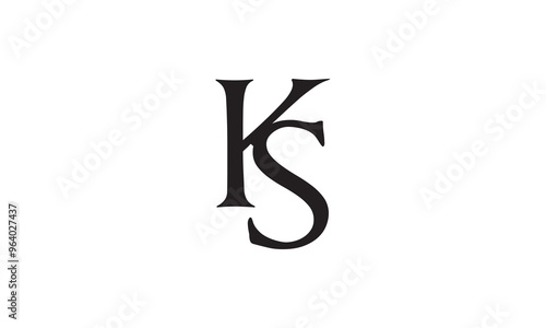 ks logo design, KS Letter Initial Logo Design Template Vector Illustration, KS modern logo