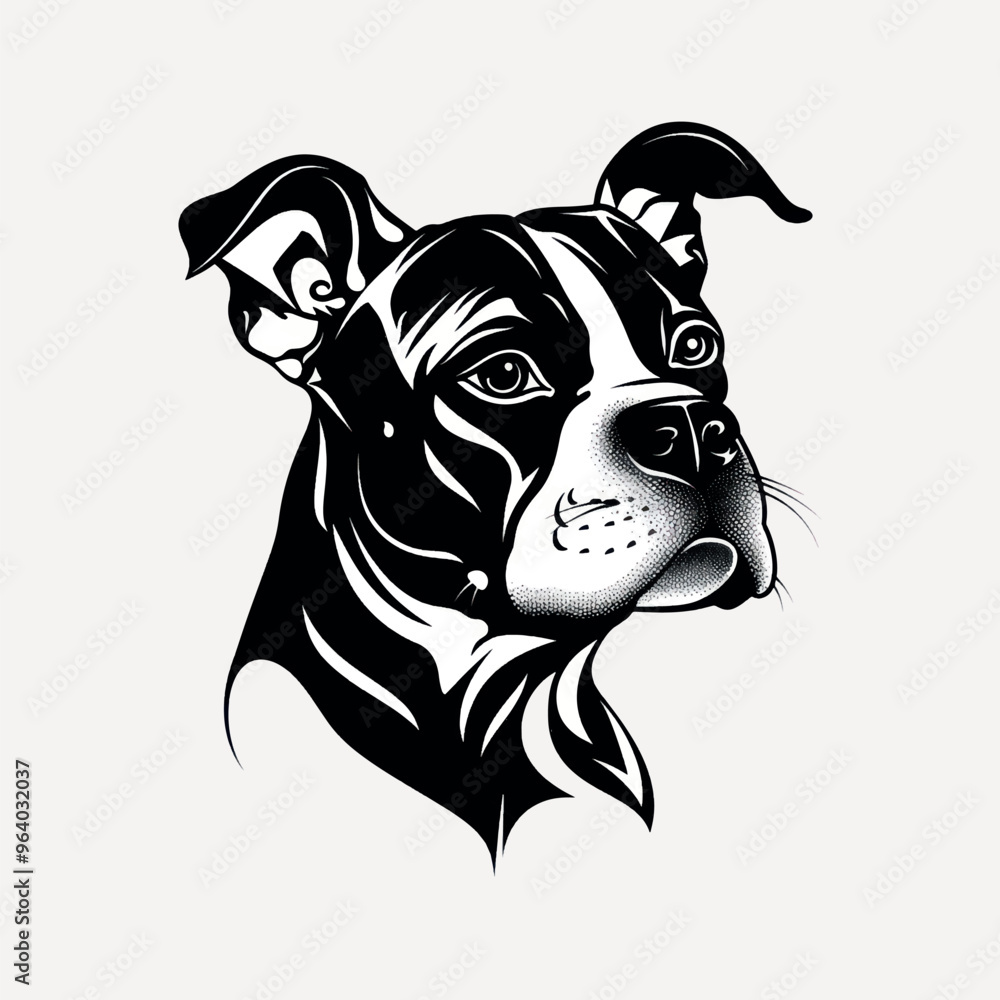 Stylized dog illustration art Stylized dog illustration art
