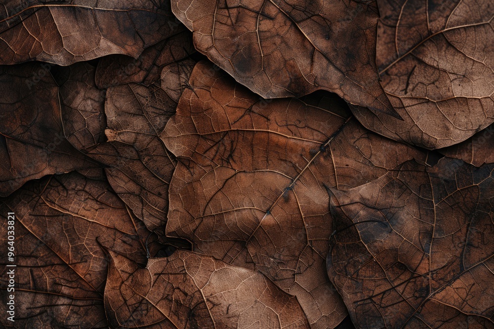 Autumn leaves fiber structure close up for banner design. Autumn leaves fiber structure close up for banner design.