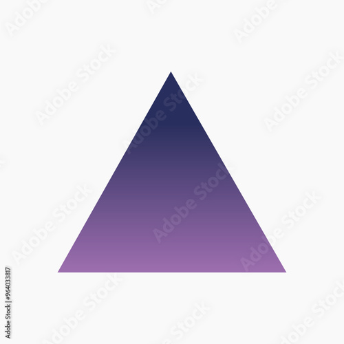 Gradient purple triangle shape