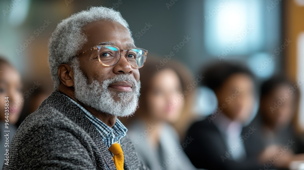 Elderly Mentor Leading Young Professionals in Boardroom Meeting - Leadership and Mentorship in the Workplace Concept Elderly Mentor Leading Young Professionals in Boardroom Meeting - Leadership and Mentorship in the Workplace Concept