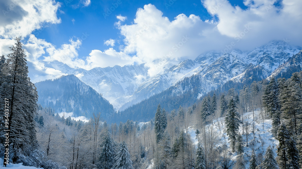 雪山の風景 雪山の風景