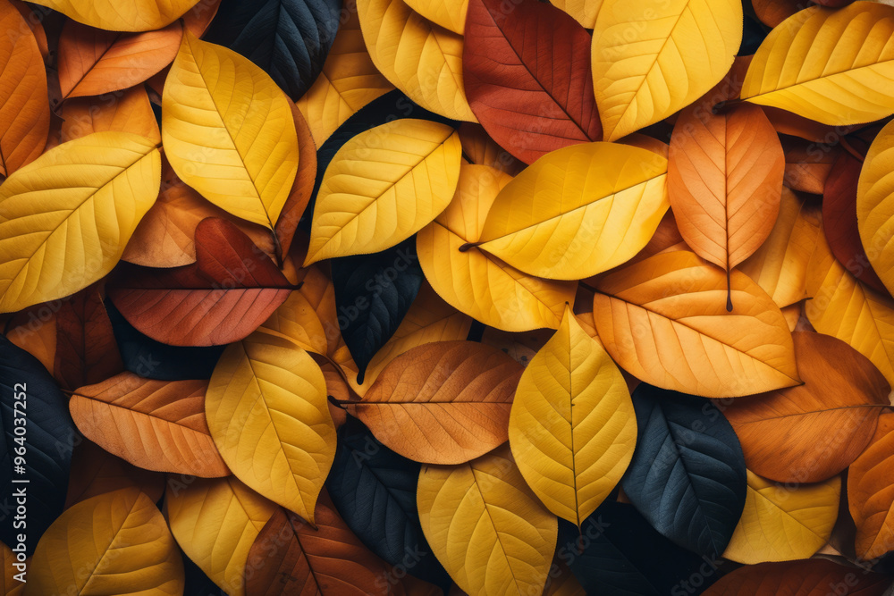Autumn leaves of different colors Autumn leaves of different colors