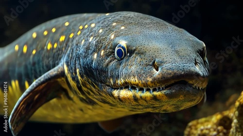 Close-up of a South American Lungfish photo